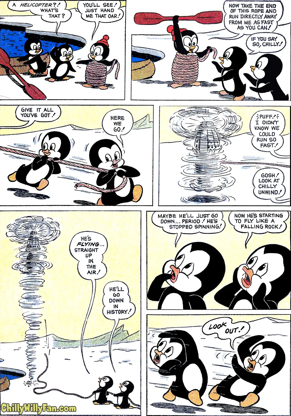 Chilly Willy comic - Flying High - Pg 3