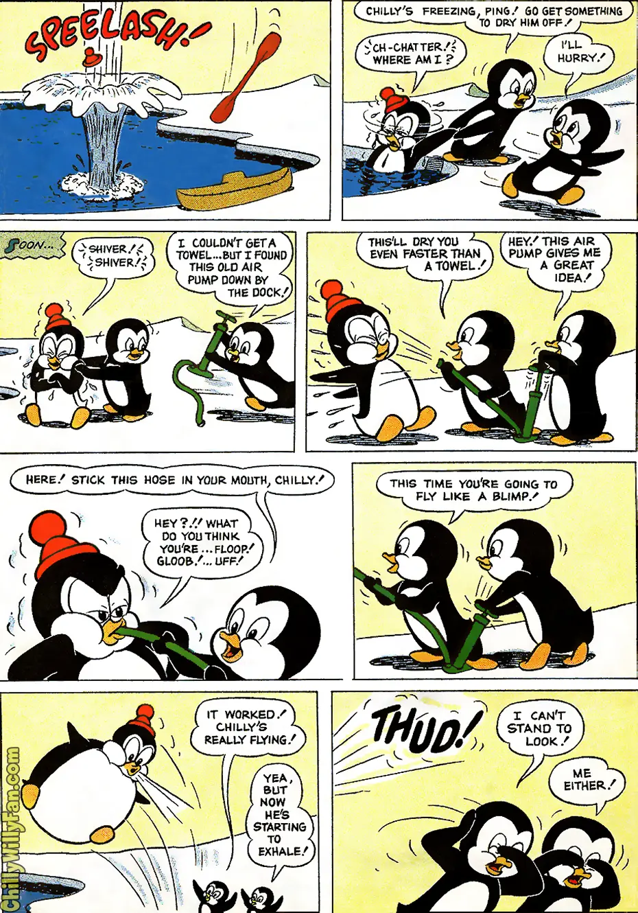 Chilly Willy comic - Flying High - Pg 4