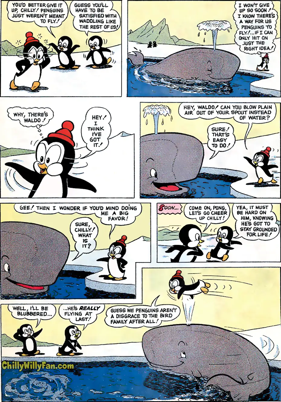 Chilly Willy comic - Flying High - Pg 5